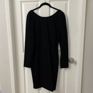 Banana Republic Black long sleeves shift dress size 10